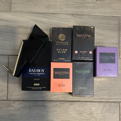 Versace Dylan Blue & Valentino Born In Roma Mixed Fragrance Lot EDT/EDP/Intense