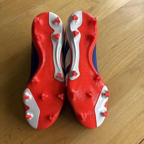 adidas Predator Football Boots Size Adult 6, Blue & Orange - Foto 4 di 7