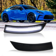 2PCS Full White Front LED Side Marker Lights For 2022-up Toyota GR86 Subaru BRZ