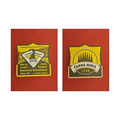 Cerna Hora Pivni 15. Pout Brauerei Bierdeckel Bier