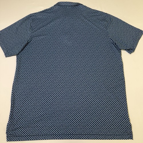 Peter Millar Summer Comfort Polo Shirt Mens XL Pina Skullada Print Blue Green - Afbeelding 14 van 16