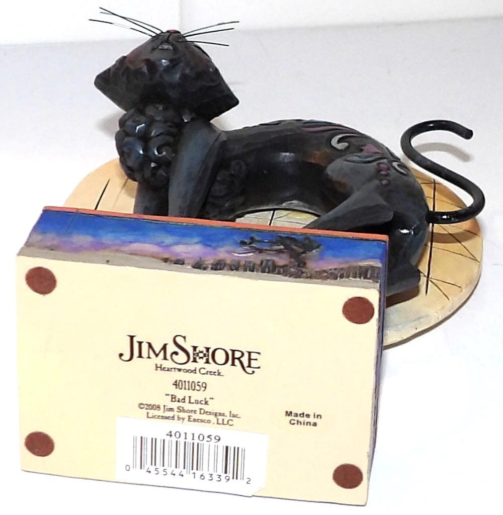 Harmful Box Jim Shore BAD LUCK Black Cat Halloween Figurine 4011059 Enesco ...