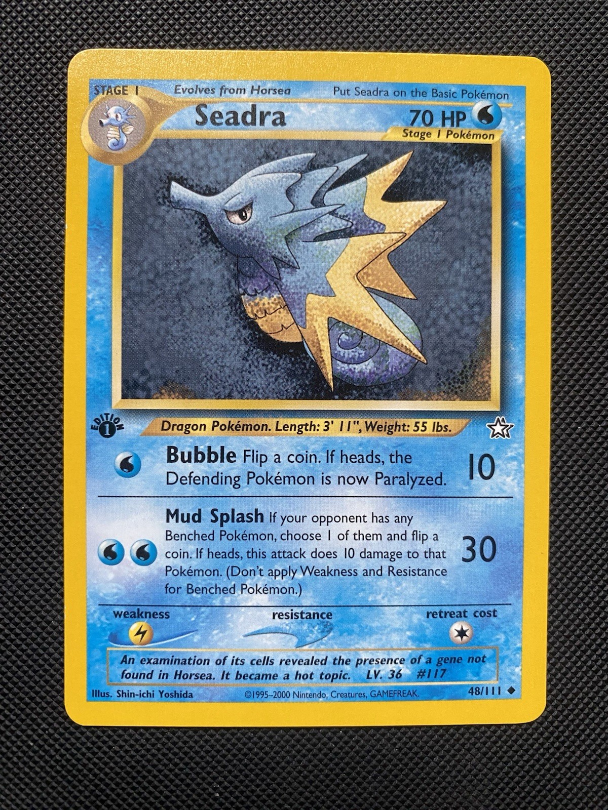 Seadra 48/111 Neo Genesis 1st Edition Pokemon Card Uncommon NM