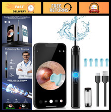 Ear Wax Removal Kit with 1080P HD Camera, 6 LED Lights, Ear Cleaner Tool  5 Spo