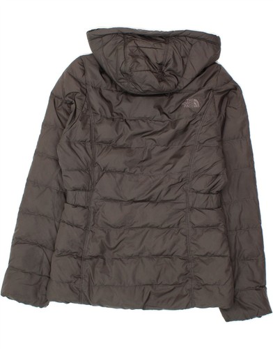 THE NORTH FACE Womens Hooded Padded Jacket UK 10 Small Grey Polyester CS32 - Picture 2 of 3