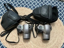 Olympus IS-20 DLX 35mm Camera With 28mm 110mm /4X Zoom lot of 2 untested