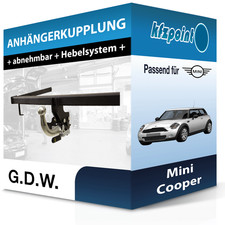 G.D.W. Anhängekupplung abnehmbar passend für Mini Cooper 06.2001-09.2006 neu