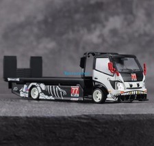 CR CC 1:64 Dinosaur H300 Custom Tow Flatbed Truck Model Diecast Metal Car