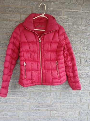 Giacca imbottita Michael Kors donna rossa imbottita imbottita taglia L