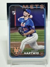 2024 Grant Hartwig Topps Series 1 RC Rookie Card New York Mets #130 Comb Post 