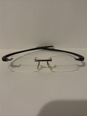 Tag Heuer Reflex TH3741 011 Eyeglasses Rimless Black 50-17-140 TML 27492