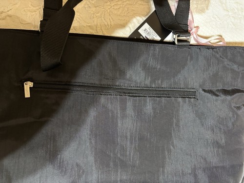 NWT $98~BAGGALLINI CARRY-ALL TRAVEL TOTE MM BLACK WATERPROOF NYLON LUGGAGE - Picture 6 of 10