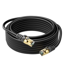 Cat6 Ethernet Cable 50 FT Snagless RJ45 10Gbps FTP Shielded Patch LAN Cord