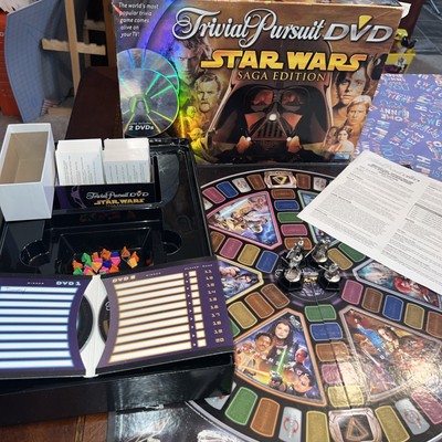 Star Wars Saga Edition Trivia Pursuit DVD Board Game 2005 Hasbro New Open Box