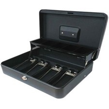 Carl CUI82011 Bill Slots Steel Security Cash Box  Black