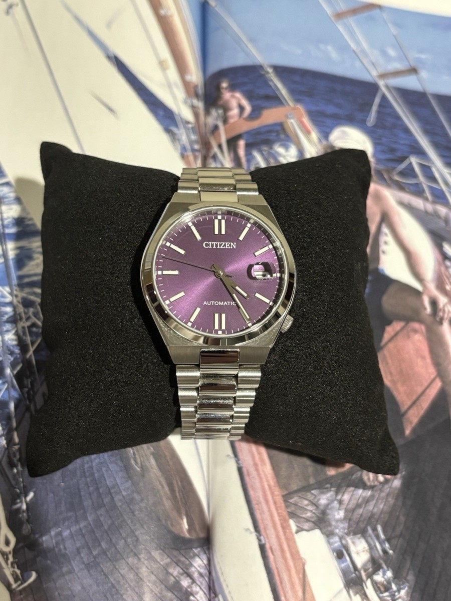 CITIZEN TSUYOSA 37MM PURPLE SUNBURST NJ0200-50W | eBay