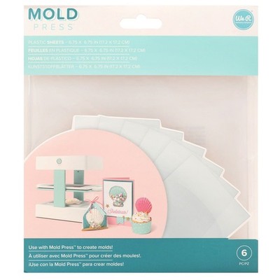 We R memory keepers Mold Press Kunststoff-Folien 6 Stück 17,2cm x 17,2cm