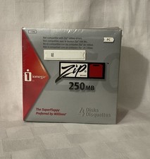 NEW SEALED iomega Zip Brand 250MB 4 Disks Pack 11066
