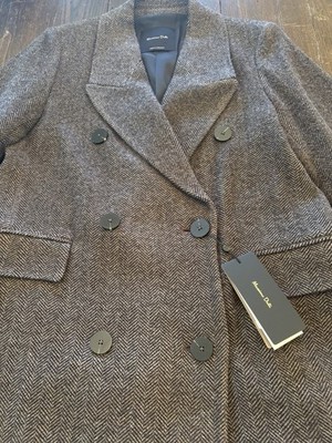 NWT Massimo Dutti Overcoat Women s Small Coat Wool Blend