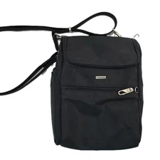 Travelon Anti Theft RFID Pocket Crossbody Black 10 x 13 x 3 Travel Bag Pockets