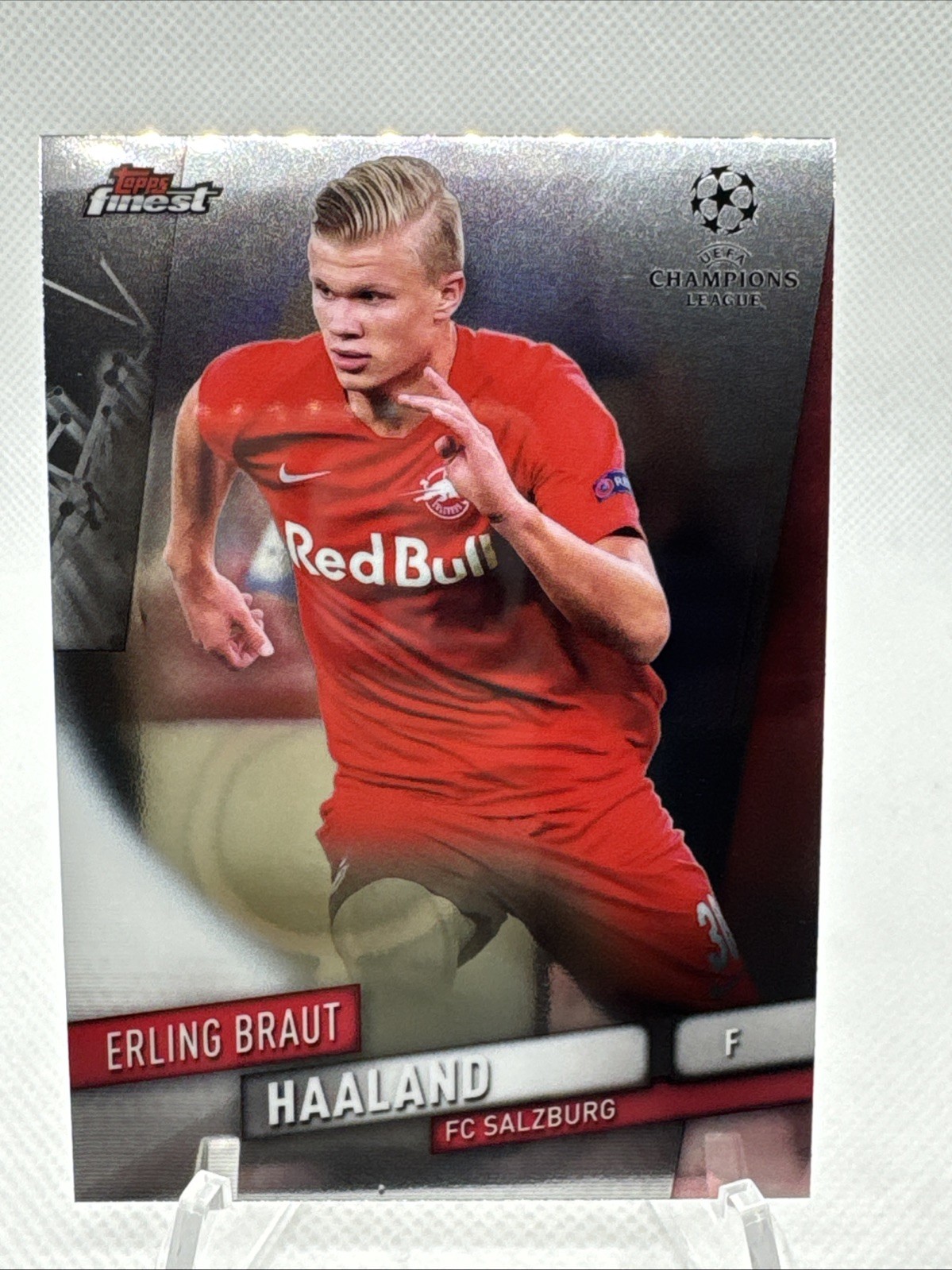 2019-20 Topps Finest UCL Erling Haaland Erling Braut Haaland #91 Rookie RC
