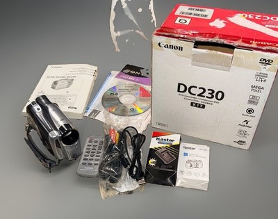 Canon DC230 DVD Camcorder Digital Video With New Battery And Charger - TESTED!