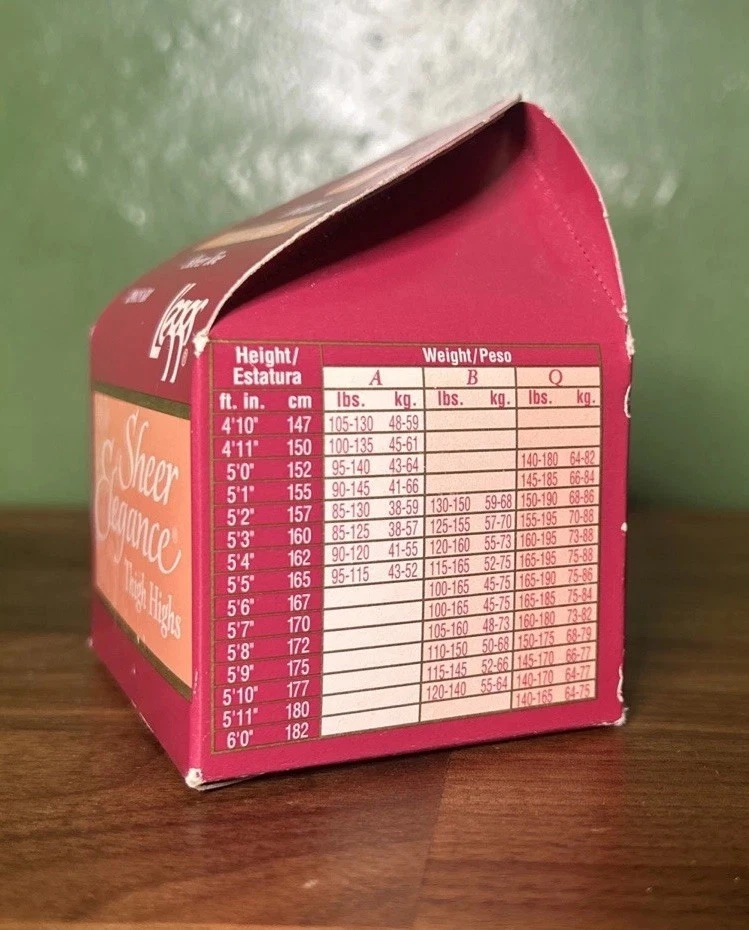 De Colección Legggs Pura Elegancia Puntera Transparente Hasta los Muslos 96 Púrpura Caja Talla B Marfil Prop Foto 2 de 4