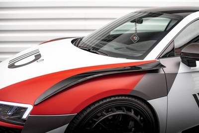 Maxton Design Front Side Wings passend für Audi R8 Mk2 FL schwarz Hochglanz