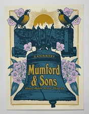 Mumford & Sons Poster Philadelphia PA 10/14/25 Official Silkscreen Sold Out!