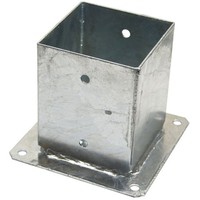 PfostenträGer Mastfuß Standfuß StüTzenfuß 121X200 Mm PSP- AufschraubhüLse