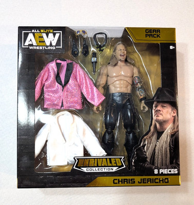 AEW Chris Jericho Unrivaled Wrestling Action Figure Exclusive Gear Pack NIB