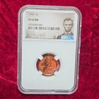 1958 Lincoln Wheat Small Cent Bronze NGC PF 67 RD Philadelphia Cert 6536085-042