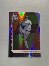 Panini 2021 Elite Extra Edition Christian Scott #142  Pink New York Mets