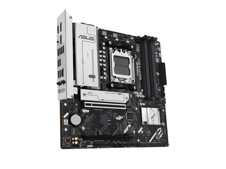 ASUS PRIME B850M-A WIFI-CSM AMD AM5 B850 mATX motherboard, DDR5, PCIe 5.0 Ready, - Image 4 of 4