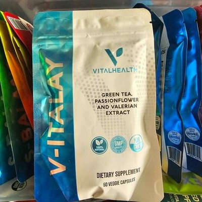 Vital Health V-Italay Supplement 60 Caps Stress, Sleep, Nervous System Support