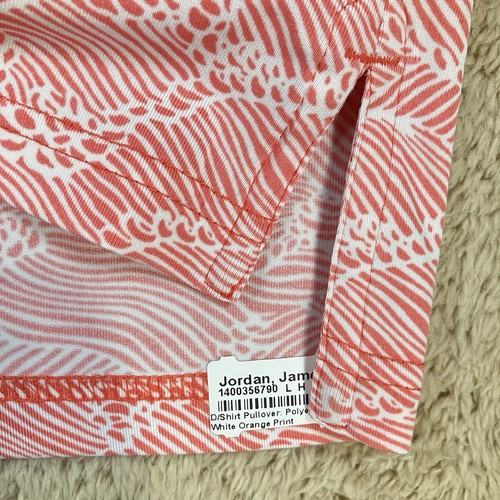 Southern Tide REYN SPOONER COLLAB Mens 2XL S/S Red White Abstract Polo Shirt - Picture 5 of 7