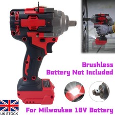 1/2" Brushless Impact Wrench for Miwaukee 18 V Battery, 900N.m for Car Tires UK