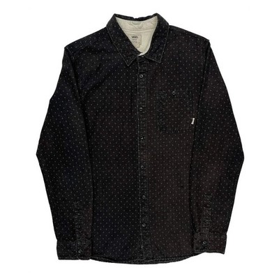 Vans Polka Dot Shirt - Medium Black Cotton