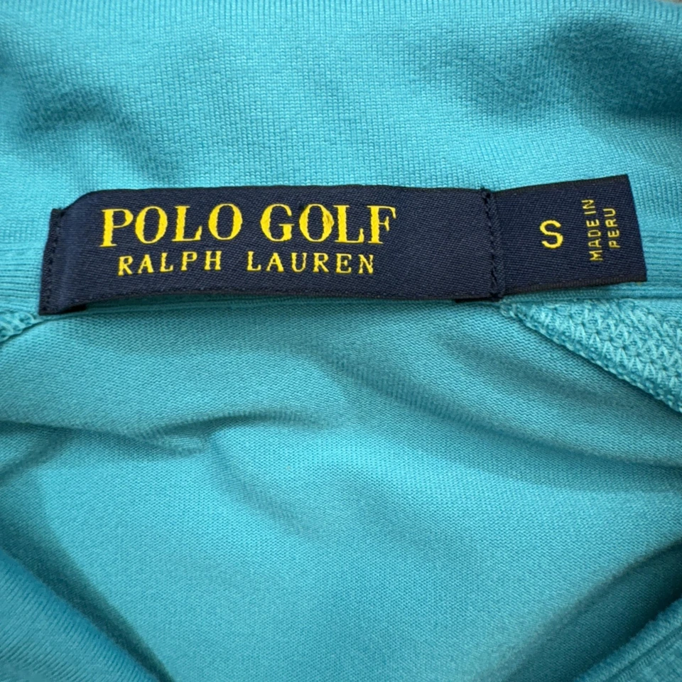 Polo Golf Ralph Lauren Pullover Mujer Pequeño Aqua Cuarto Cremallera Golf Rendimiento Foto 2 de 4