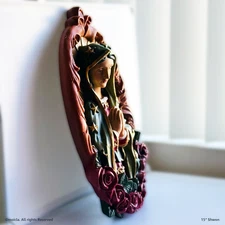 Our Lady of Guadalupe Resin Statue – 15″ Catholic Wall Figurine