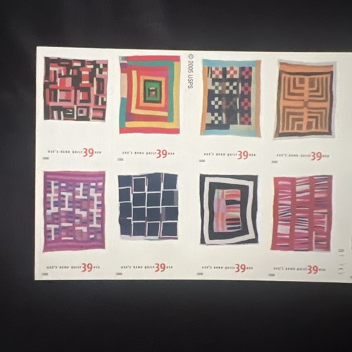 Sc # 4089-4098 (4098b) ~ Booklet Pane of 20 ~ 39 cent Quilts of Gee's Bend Issue - Picture 3 of 5