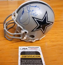 Emmitt Smith HOF Signed Auto Autographed Dallas Cowboys Mini Helmet JSA COA 
