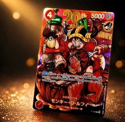 One Piece P-159 Monkey D. Luffy 29th Anniversary DELUXE PREORDER