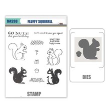 FLUFFY SQUIRREL Stamps and Metal Cutting Dies DIY Scrapbooking Album card