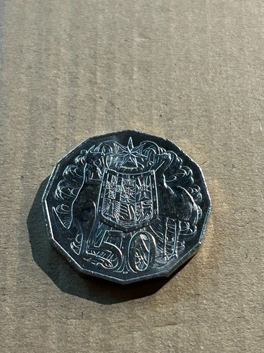 2019 IRB - 50 Cent Coat of Arms Coin - Very Low Mintage - aUNC - Free Postage