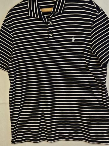 Polo Ralph Lauren Herren XL Poloshirt Pima Soft Touch Kurzarm Golf Navy Blau