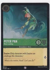2023 Disney Lorcana The First Chapter HOLO Foil Peter Pan Never Landing  91/204
