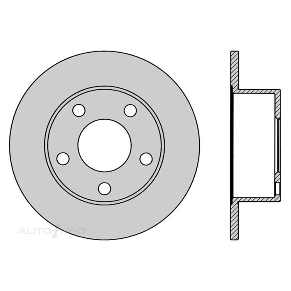 New IBS Brake Disc Rotor - Rear For AUDI A6 V6 QUATTRO C5 2002-2004 # ...