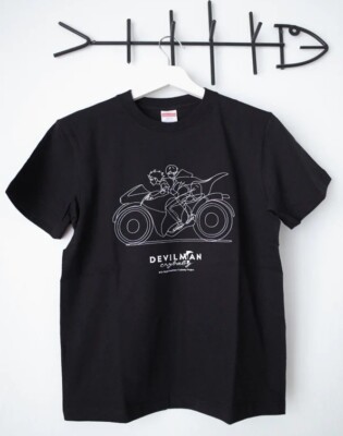 DEVILMAN CRYBABY Akira Fudo Ryo Asuka T-shirt Black M Size Unisex Science Saru