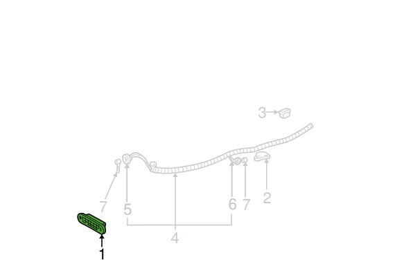 GM NOS 5976010 Rear Side Right Hand Red Marker Lamp Lens 1993-2002 Chevy Camaro - Image 3 of 4